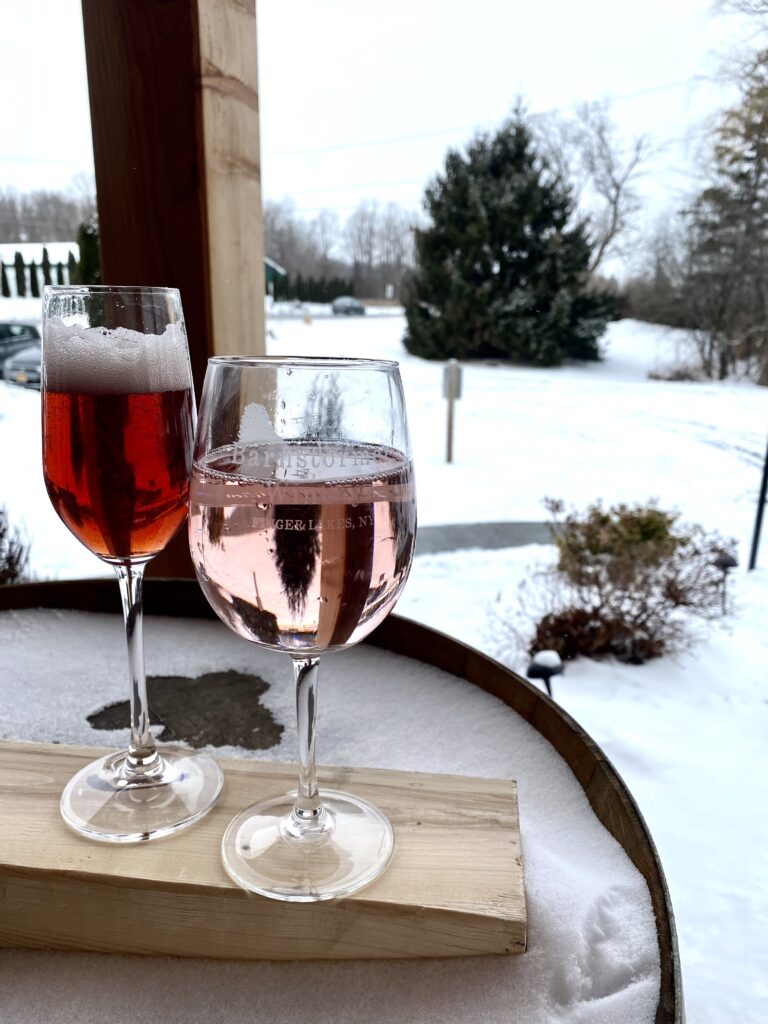 Winter Rosé Glasses